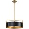 Nuvo Altos 4-Light Medium Pendant Matte Black and Natural Brass 60/7843 - alternate 3